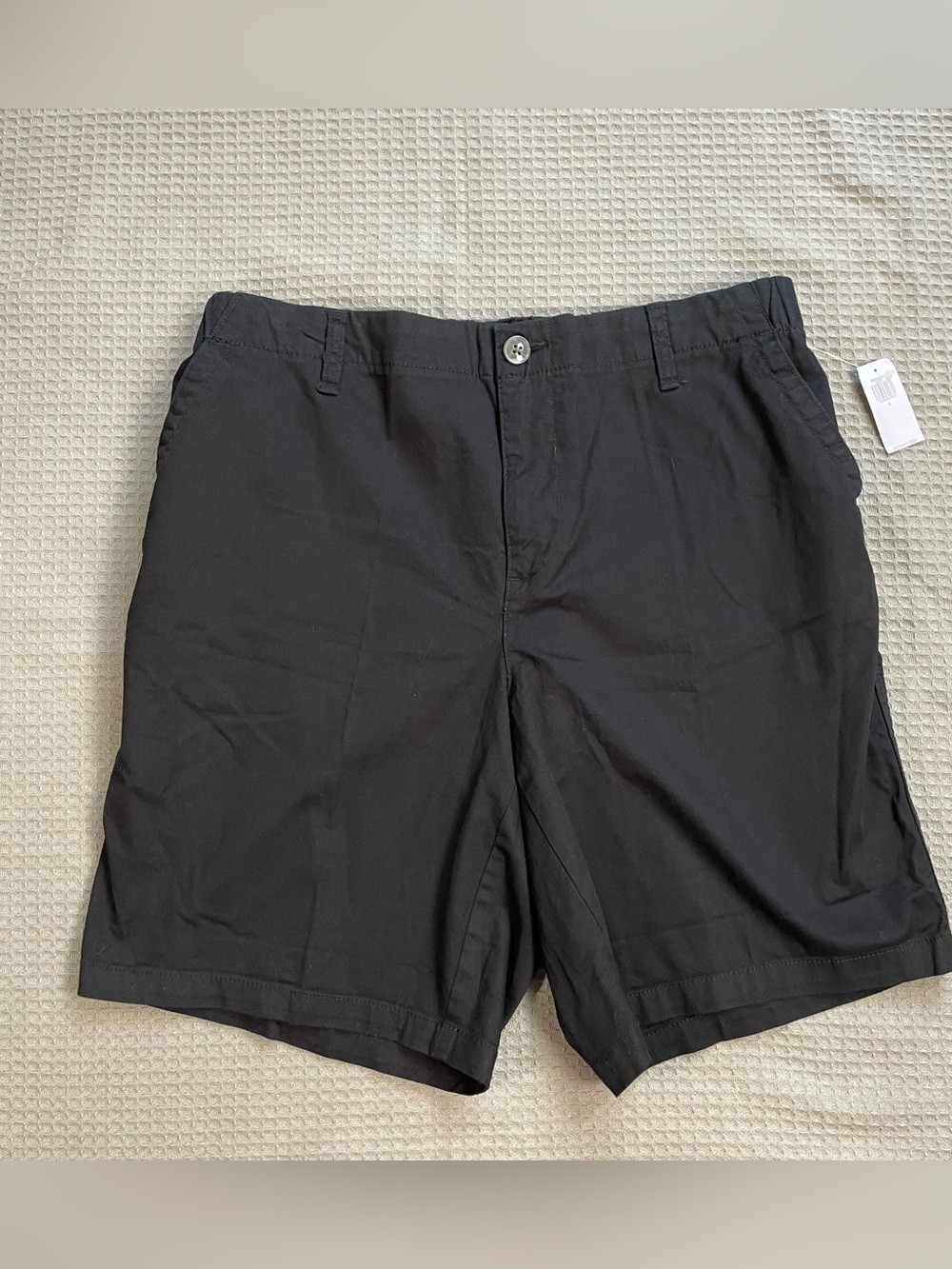 New Old Navy OGC Chino Shorts Large Womens High Waist Pull On Bermuda Black